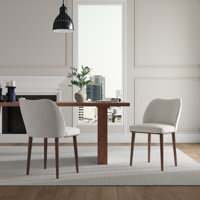Upholstered Back Dining Chair by George Oliver