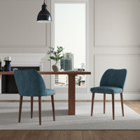 Upholstered Back Dining Chair by George Oliver