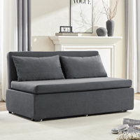 Ebern Designs Sofa Bed Couch,convertible Sleeper Sofa With Cushions & Throw Pillows,2 In 1 Pull Out Couch Bed For Small Place,living Room, Office by Ebern Designs
