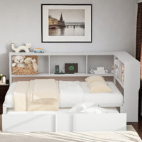 Holston Daybed With Trundle, Storage Cabinets And Usb Ports by Latitude Run
