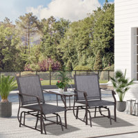 Outdoor Glider Chairs With Coffee Table by Lark Manor