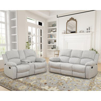 2-Piece Manual Reclining Living Room Sofa Set by Latitude Run