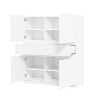 Westervelt Wooden Storage Cabinet With 4 Doors And 2 Drawers