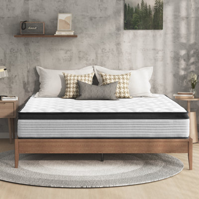 Alwyn Home 12 inch Gel Memory Foam Mattress, Boxed, Decompression Comfortable, Gray by Alwyn Home