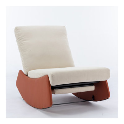 Modern Rocking Chair Recliner, Upholstered Lounge Chair for Indoor Living Room Bedroom