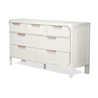 Nydeed 7-Drawer Solidwood Dresser Timeless Clean White Finsh