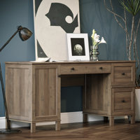 Millwood Pines 60" Rustic Desk – Traditional Home Office Desk for Country Style Interiors by Millwood Pines