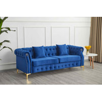 Upholstered SOFA With Solid Wood Legs by House of Hampton
