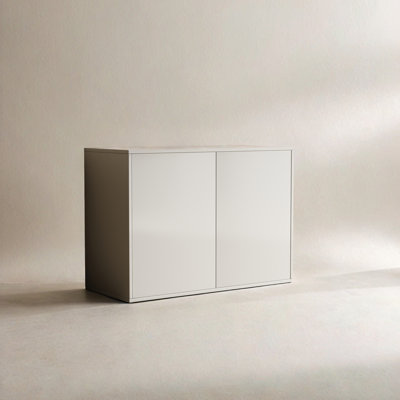 31.49in Modern Minimalist Double Door Cabinet by Ebern Designs