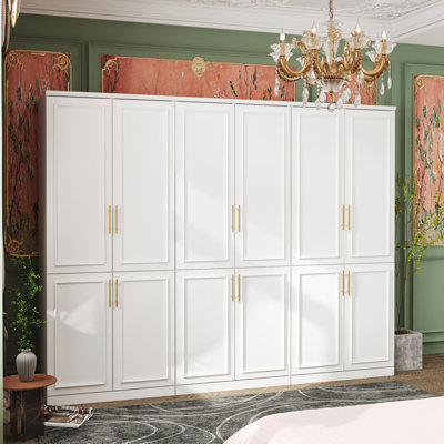 Akole 95.1” Wide Co-Room Closet Armoire by Latitude Run