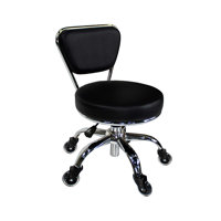 Dinjar Height Adjustable Rolling Short Stool by Latitude Run