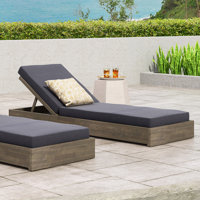 Beaubien Outdoor Wood Chaise Lounge by Latitude Run
