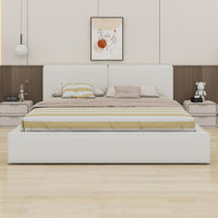 Upholstered Platform Bed With Solid Frame by Latitude Run