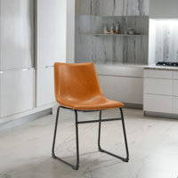 Ledy Upholstered Metal Leg Chair by 17 Stories