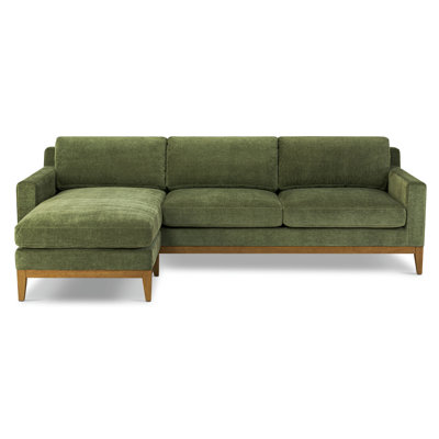 Zyon Reversible Chaise Sectional In Distressed by Poly & Bark