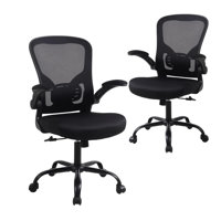 Ergonomic Home Office Mesh Task Chair Desk Chair With Flip-up Armrest by Inbox Zero
