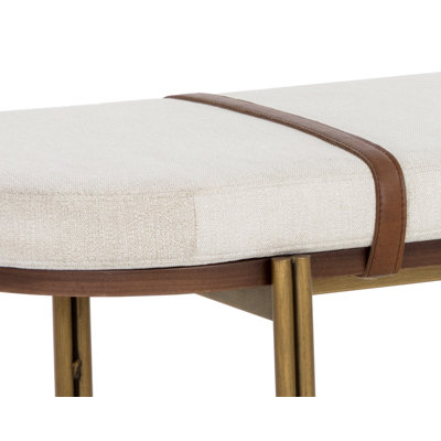 Terea Bench - Polo Club Muslin - Cream by Everly Quinn