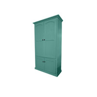 Traditional 72" Kitchen Pantry Cabinet With Arched Doors