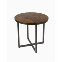 Failand Brown Round End Table by 17 Stories