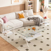 3 piece Living Room Coffee Table and End Table Set by Mercer41