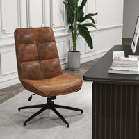 Dorace Luxury Armless Swivel Desk Chair Adjustable Height Office Chair by George Oliver