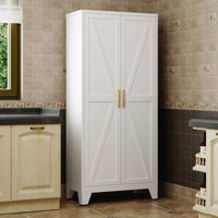 4-tier 61" Tall Metal Kitchen Pantry Storage Cabinet by Gracie Oaks