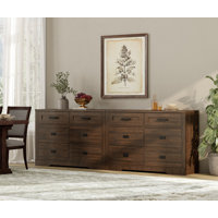 Laziza Dresser For Bedroom With 12 Drawers, 2 In 1 Mid Century Modern Closet Storage Organizer, Chest Of Drawers With Metal Handles, Wood Dresser For by Gracie Oaks