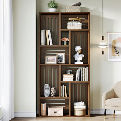 70.9" Tall Bookcase, 6-Tier Bookshelf With Back Panel For Home Office by Ebern Designs