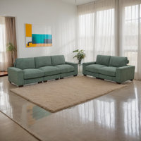 Lyndale 2-Piece Corduroy Upholstered Living Room Sofa Set by Latitude Run