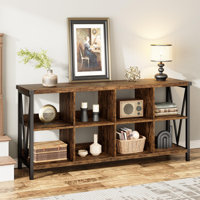 Entryway Console Table, 3 Tier Industrial Metal Sofa Table by Gracie Oaks