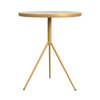 Ebern Designs Marble Top Side Table With Gold Base by Ebern Designs