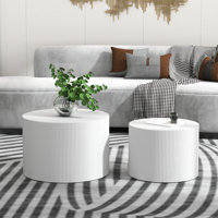 23.6" Round Nesting Coffee Table Set by Latitude Run