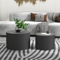 23.6" Round Nesting Coffee Table Set by Latitude Run