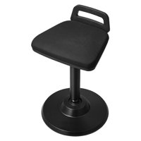 Wobble Chair Height-Adjustable (24.6-34.4") Active Chair with Handle Black by Corrigan Studio