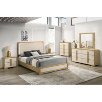 Hodnett Mid-Century Modern Bedroom Set With Led Headboard by Latitude Run