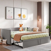 Upholstered Daybed with Pop Up Trundle Amala by Mercer41