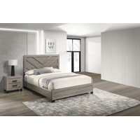 Granville 2 Piece Bedroom Set In Light Gray Wood by Gracie Oaks