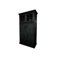 Traditional Solid Wood Oak Kithen Pantry with upper storage by Red Barrel Studio