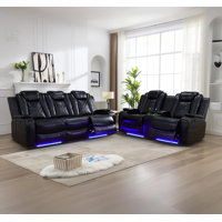 Broadstairs 2 - Piece Breathing Faux Leather Power Recliner Living Room Set