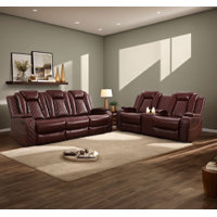 Broadstairs 2 - Piece Breathing Faux Leather Power Recliner Living Room Set by Latitude Run