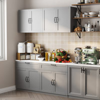 63"W Kitchen Pantry Sideboard Storage Cabinet by Lark Manor