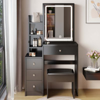 Bedside Cabinet Vanity Table by Ivy Bronx