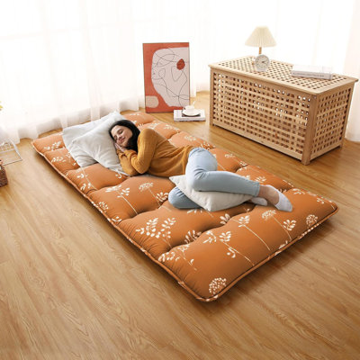Futon Floor Mattress Japanese Style Floral Pattern Mattress For Floor by Alwyn Home