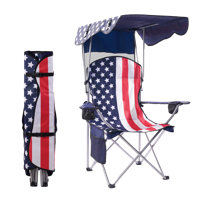 Portable Chair With Shade Canopy Beach Chairs For Adults Canopy Shade Seating Camping And Folding Chairs For Outside by Arlmont & Co.