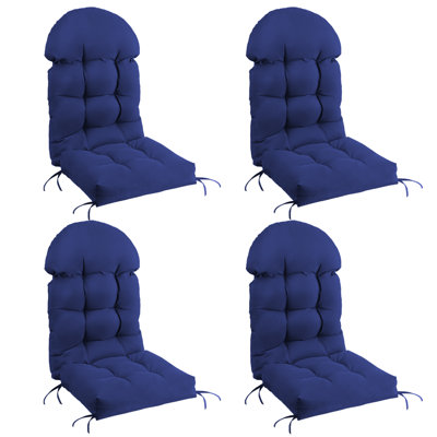 4 PCS Outdoor Adirondack Chair Seat and Back Cushion by Hokku Designs