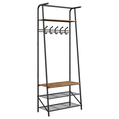 Entryway Shoe Storage With Coat Rack by Ebern Designs