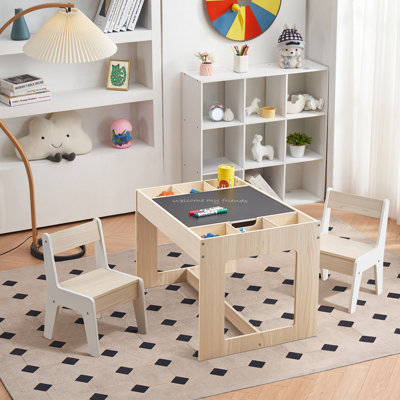 Drawing and Activity Board Children Table with 2 Chairs Set by Isabelle & Max
