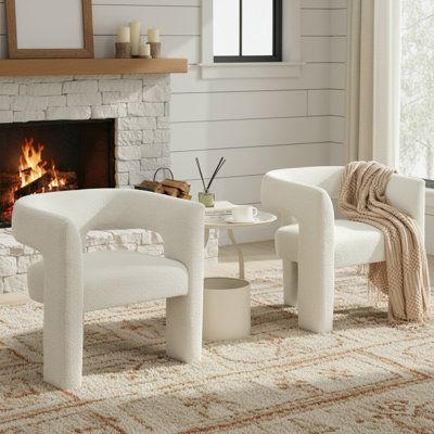 Boucle Barrel Accent Chair by Brayden Studio