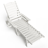Davonia HDPE Plastic Outdoor Patio Reclining Chaise Lounge Chair by Red Barrel Studio