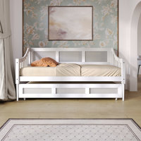 Twin Wooden Daybed with Twin Trundle